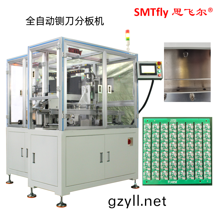 全(quan)自(zi)動無(wu)需人工(gong)在(zai)線(xian)鍘刀(dao)分(fen)闆機